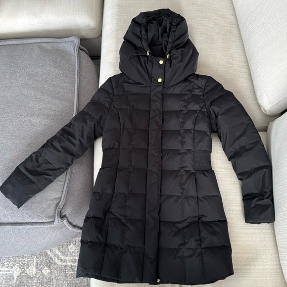 Cole Haan Down Coat with Bib Front - Picture 6 of 9